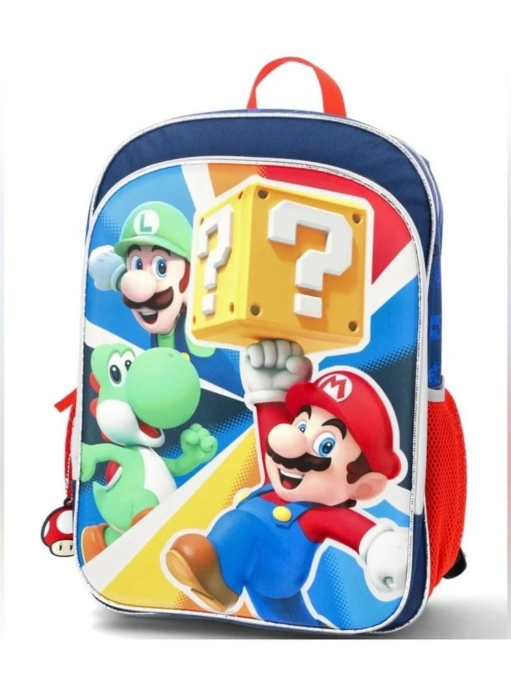 Nintendo Super Mario Kids Backpack in Blue, Red, Green & Yellow